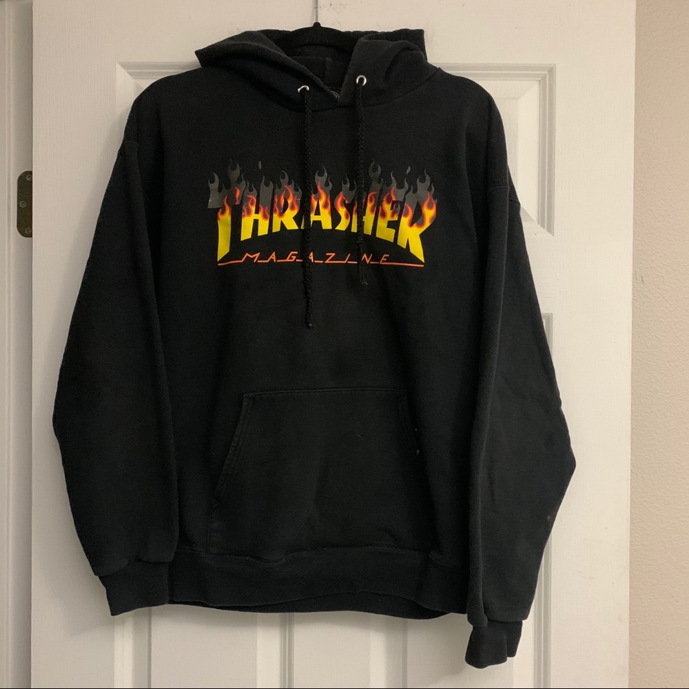 Thrasher flame hoodie